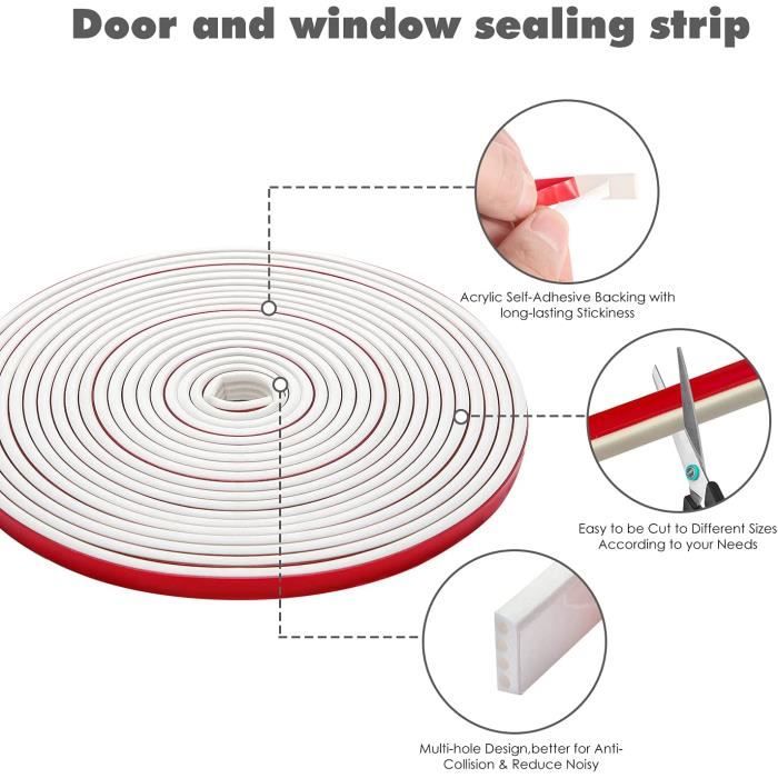 Caoutchouc de silicone Météo Strip,Seal Design multi-trous bande pour  portes et fenêtres,auto Professionnel