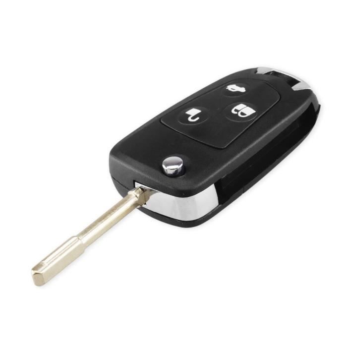 Coque de clé à distance à 2/3 boutons, coque de clé de voiture à rabat,  accessoires de voiture, couvercle de télécommande pour Ford Focus Fi.C. -  AliExpress