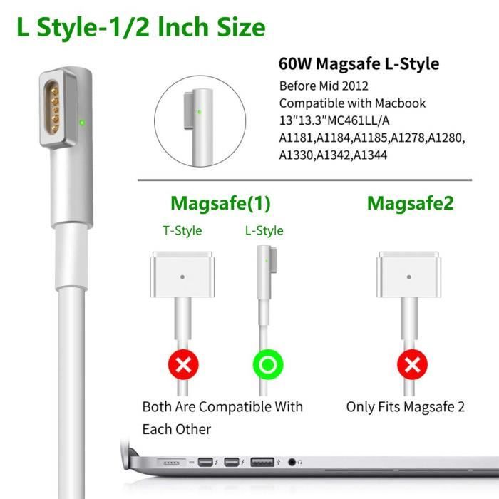 Chargeur macbook pro a1278 - Cdiscount