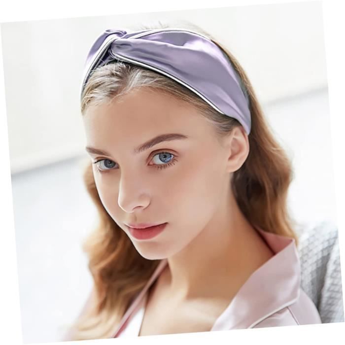 Bandeau Spa – Lot de 2 Bandeaux Nœud pour Cheveux Femmes Maquillage Facial Bandeau Doux en Polaire Corail pour Douche Lavage du Visage