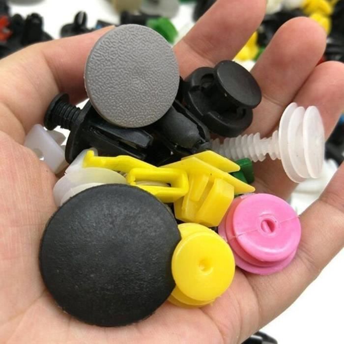 Kit De 655 Clips Auto Universels - Agrafes Et Rivets Pour Panneaux De Voiture