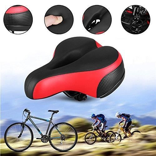 Selle Vélo Confort Asvert - Ergonomique Creuse - Rembourrage Gel - Antichoc - 28x16x4cm - Pour VTT/route