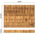 Hotaz Planche à découper en Bois, Planche à découper avec Motif Poisson, Bois de chêne, Palette de Service-Plateau antipasto, N[340]-3