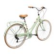 Vélo de ville BIKESTAR pour femmes - 28 pouces - 7 vitesses Shimano - Menthe-3