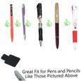 Porte-stylo auto-adhésif design Calendriers Accessoires Black 5pcs-3