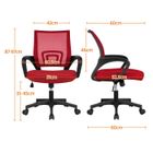 61 x 61 x 95-105 cm Noir Yaheetech Chaise de Bureau /à Roulettes avec Accoudoirs Pliables Fauteuil Ordinateur Si/ège Plus Large Hauteur R/églable