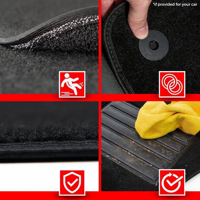 Tapis De Sol Sur Mesure Citroën C4 Picasso II / SpaceTourer (2013-2018) | Antidérapant, Talon Renforcé