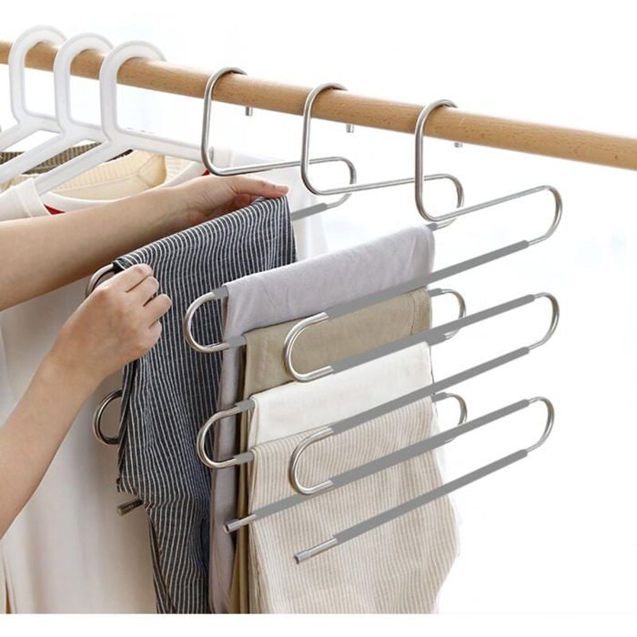 Cintres Peu Encombrants, Lot De 2 Cintres Multiples, Pliables Et Antidérapants