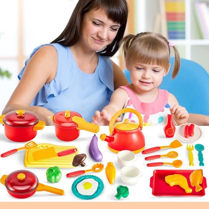 Little Log Ustensiles De Cuisine En Bois Ensemble Casseroles Poêles