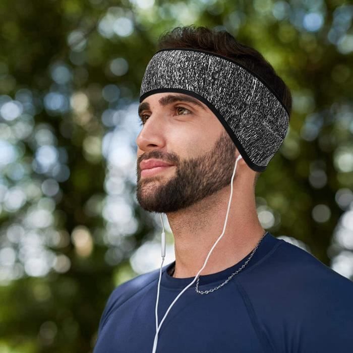 Sport Bandeau Hiver Cache Oreille Protege Pour Homme Femme-2 Pièces Sport  Headband Anti Transpiration Pour Running,Jogging[u691]