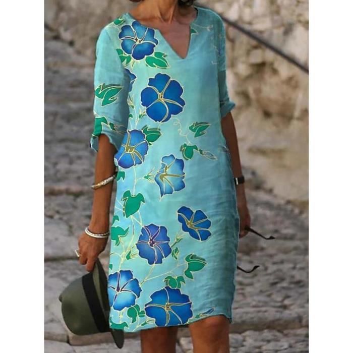 Robe trapeze on sale femme elegante