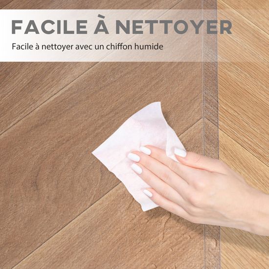 Tapis De Protection Pour Chaise De Bureau - 90x120 Cm, Transparent, Antidérapant - Protège Le Sol Des Rayures - 12