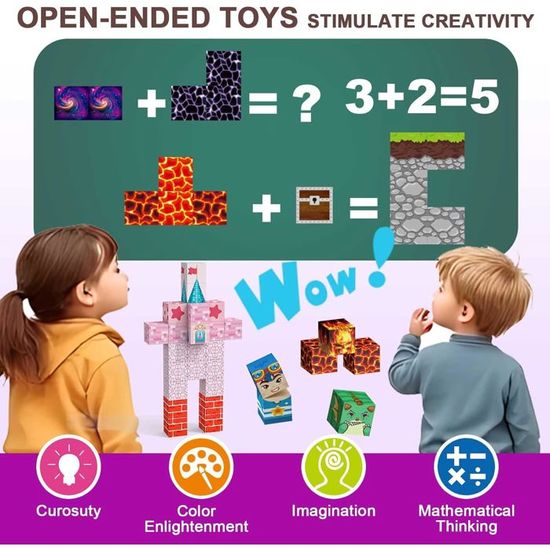 Goody King Construction Magnétique Enfant 300 Pièces - Aventure en Forêt : Construis Un Camp, Découvre Les Animaux et Crée tes Histoires ! Jeu de Construction Éducatif pour Enfants de 4 à