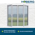 Hoberg Moustiquaire de fenêtre 150 x 130 cm noir-5