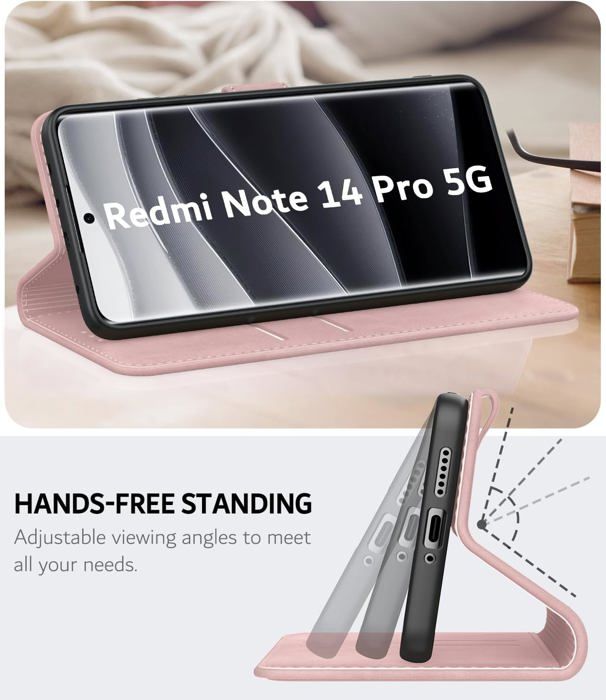 Étui Portefeuille Pour Xiaomi Redmi Note 14 Pro Plus 5G / 14 Pro 5G / Poco X7 Portefeuille Effet Daim Mandala - Ma Coque