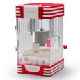 Klarstein Machine à Pop Corn au Design Rétro, Appareil Popcorn 300W Style Cinema, Pop-Corn Maker en Acier Inoxydable, Rouge-0