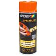 Bombe de peinture orange brillant élastomère pelable Motip Sprayplast 396564-0