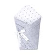 Gigoteuse d'emmaillotage bébé couverture - Nid Réversible - Coton - 80 x 80 cm - Mixte - Gris-0