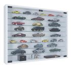 EBUY24 MandosaXXL vitrines en verre accroché au mur 2 portes en verre blanc.