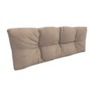 BRAND Coussins palettes Matelassé - Beige - Dossier 120x40 - 100% Polypropylène - Intérieur/Extérieur - POKAR