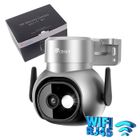 Ctronics 4K 8MP Caméra Surveillance PTZ WiFi 2,4/5Ghz ，Détection Humaine/Animaux/Véhicule et Suivi Auto，Vision Nocturne Couleur 30M