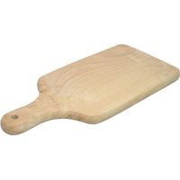 Planche à découper en bois avec poignée (taille 31x13.5x1.5 cm) - Excellente alternative pour plateau de service et plateau à fromag