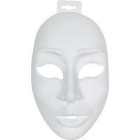 Masque Femme Vénitien - Blanc - Adulte - Intérieur