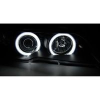 Paire de phares BMW serie 3 E46 03-06 angel eyes CCFL noir