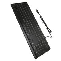 SALUTUYA clavier rétroéclairé Clavier à gros caractères avec grandes lettres en gras, 104 touches, Standard, informatique clavier
