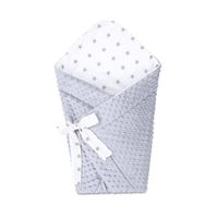 Gigoteuse d'emmaillotage bébé couverture - Nid Réversible - Coton - 80 x 80 cm - Mixte - Gris