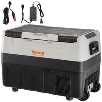 35 L Glacière Électrique Portable - VEVOR - Réfrigérateur de Voiture Double Zone - 0,6 kW.h -20 °C à 10 °C Réglable