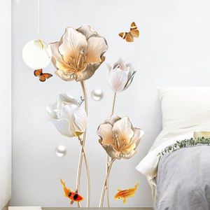 COVPAW® Graz Design (Lotus06) Sticker Mural XXL Motif Fleurs De Lotus