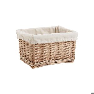 Poignées Effet Cuir Polypropylène Rose foncé Box and Beyond Lot de 3 paniers tressés