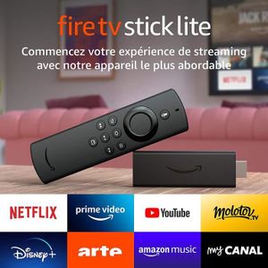 TÉLÉCOMMANDE TV Fire TV Stick Lite avec télécommande vocale Alexa 