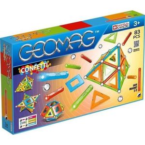 ASSEMBLAGE CONSTRUCTION Jeu de construction Confetti junior 83 pièces - GEOMAG - Geomag - Blanc - Multicolore - Enfant
