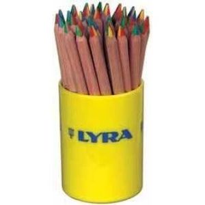 Boîte de 96 crayons de couleur Ferby triangulaires 12 cm corps verni