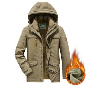 Grand Taille Veste de Hiver Blouson Chaud Homme Cargo Extérieur Capuche  fausse fourrure Veste Vêtements Homme Hiver XS-3XL Kaki - Cdiscount  Prêt-à-Porter