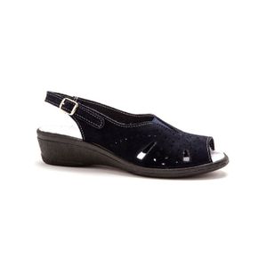 Daxon Chaussures Sans-gêne Compensés élastiqués Côtés - Pédiconfort - Femme Confort Geox