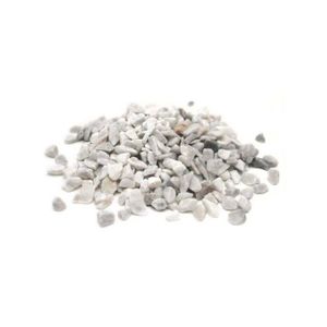 GRAVIER - GRAVILLON Graviers marbre concassé blanc 10kg/6L moderne et tendance protection du sol + évite pousse mauvaises herbes / Calibre 8-12 mm