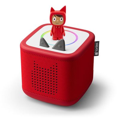 Toniebox 2 - Boîte à Histoires Pour Enfants 1-9 Ans, Avec Figurine Rubie, Rouge Coquelicot, Sans Écran