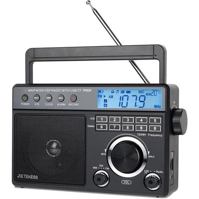Retekess TR626 Poste Radio Bluetooth FM AM SW LW