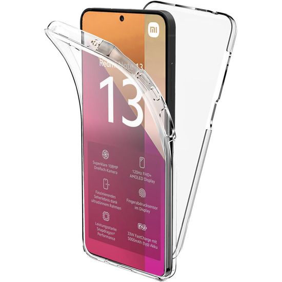 Coque 360° Pour Xiaomi Redmi Note 14 4G/5G – Protection Intégrale Noire, Neuve