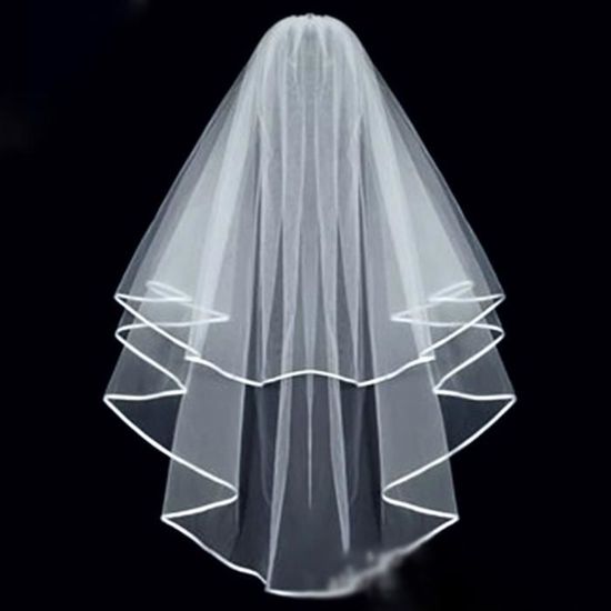 Amaxiu Voile De Mariée Court Avec Peigne, Voile De Mariée En
