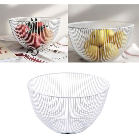 Easnea Corbeille à fruits en maille en forme de pomme avec couvercle pour comptoir de cuisine - Panier de rangement pour fruits et légumes (vert