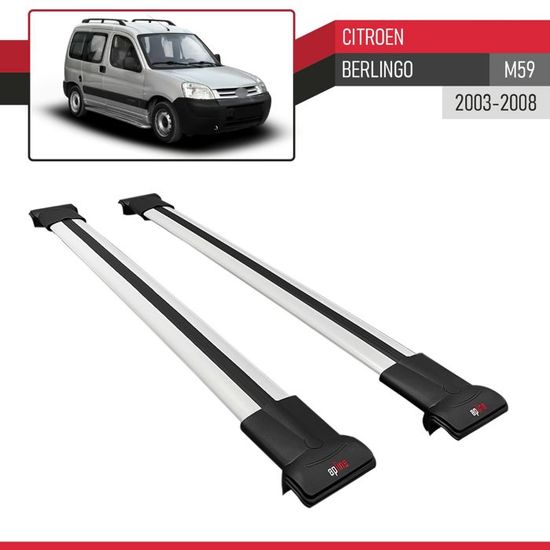Barres De Toit Transversales Pour Citroën Berlingo (2008-2018) - Marque Turtle - Neuf