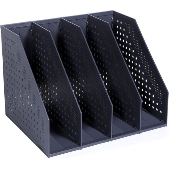 Porte-revues Pliable Neateam – Cuir Synthétique Noir – Avec Poignée – Moderne