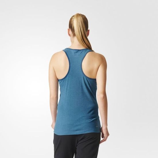 Debardeur Femme Adidas Climacool Aerotricote Bleu Fitness Respirant