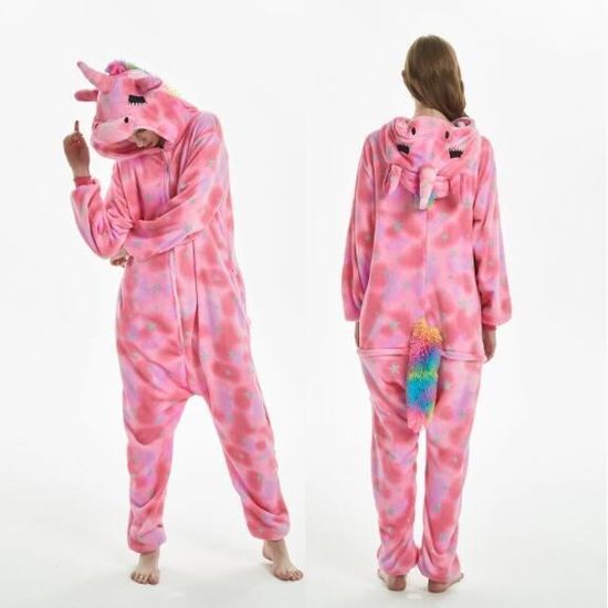 Pyjama Krokmou Adulte Onesie Flanelle - Costume Dragon Chaud Pour Cosplay Et Halloween