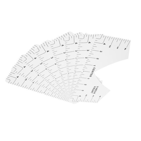 Kit De 8 Règles De Centrage Pour T-shirt - Outil De Positionnement En PVC Pour Impressions Et Customisation