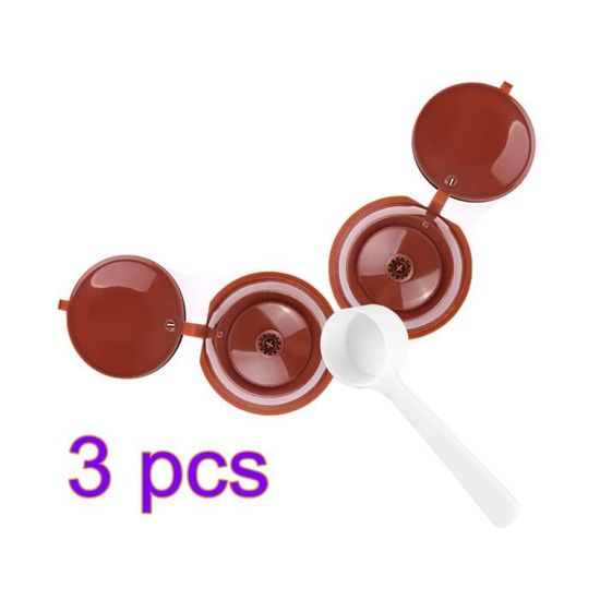 Capsule Filtre De Café Réutilisables 3Pcs Capsules Rechargeables à Café
